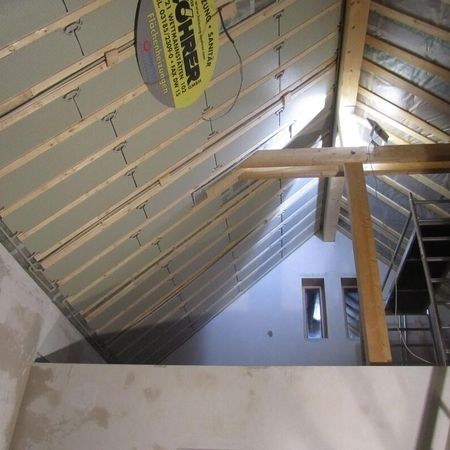 Installation eines Einfamilienhauses in St. Andrä.