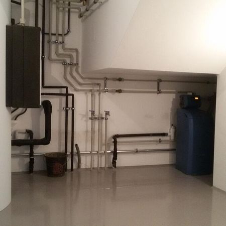 Installation eines Einfamilienhauses in St. Andrä.