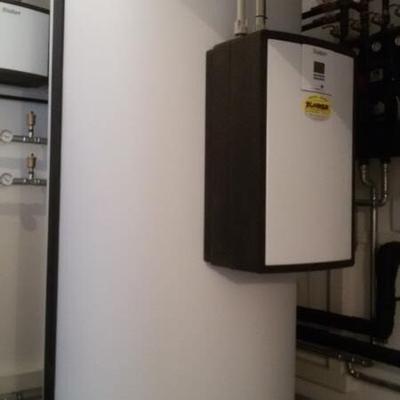 Installation eines Einfamilienhauses in St. Andrä.