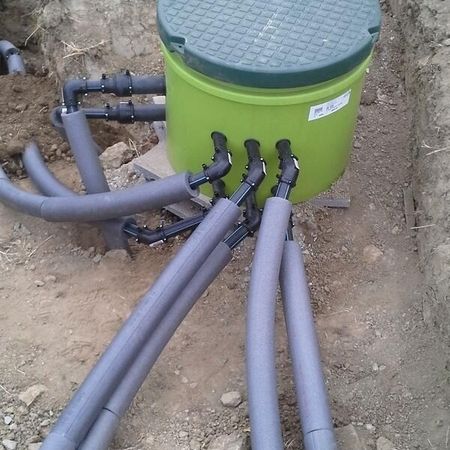Installation eines Einfamilienhauses in St. Andrä.