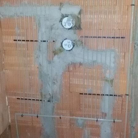 Installation eines Einfamilienhauses in St. Andrä.