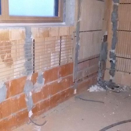 Installation eines Einfamilienhauses in St. Andrä.